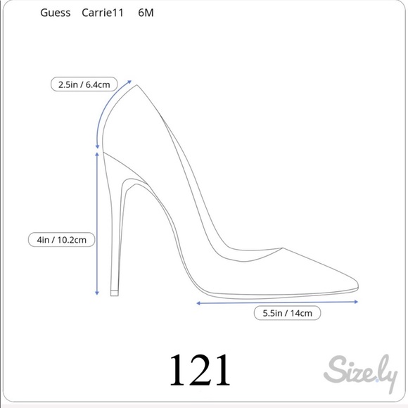 Guess Carrie Woman’s Pointy Toe Heels Size 6M - Picture 8 of 8